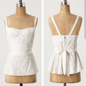 ANTHRO // Girls From Savoy Peplum Top